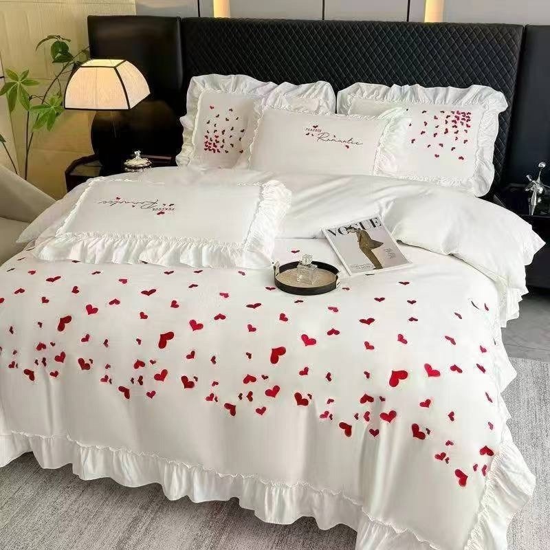 КОМПЛЕКТ ПОСТЕЛЬНОГО БЕЛЬЯ "ROMANTIC" (ЕВРО)